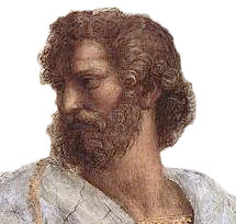 Aristoteles geschilderd door Raphael in het Vaticaan